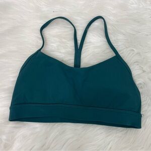 Lululemon Flow Y Bra Nulu Light Support, A–C Cups Sz 6 Indochine Blue